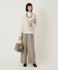 RP5AE10140 HIROKO BIS(ヒロコ ビス) 【2WAY】スクエアボアバッグ ダークグレー