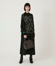 RP5AE10140 HIROKO BIS(ヒロコ ビス) 【2WAY】スクエアボアバッグ ダークグレー