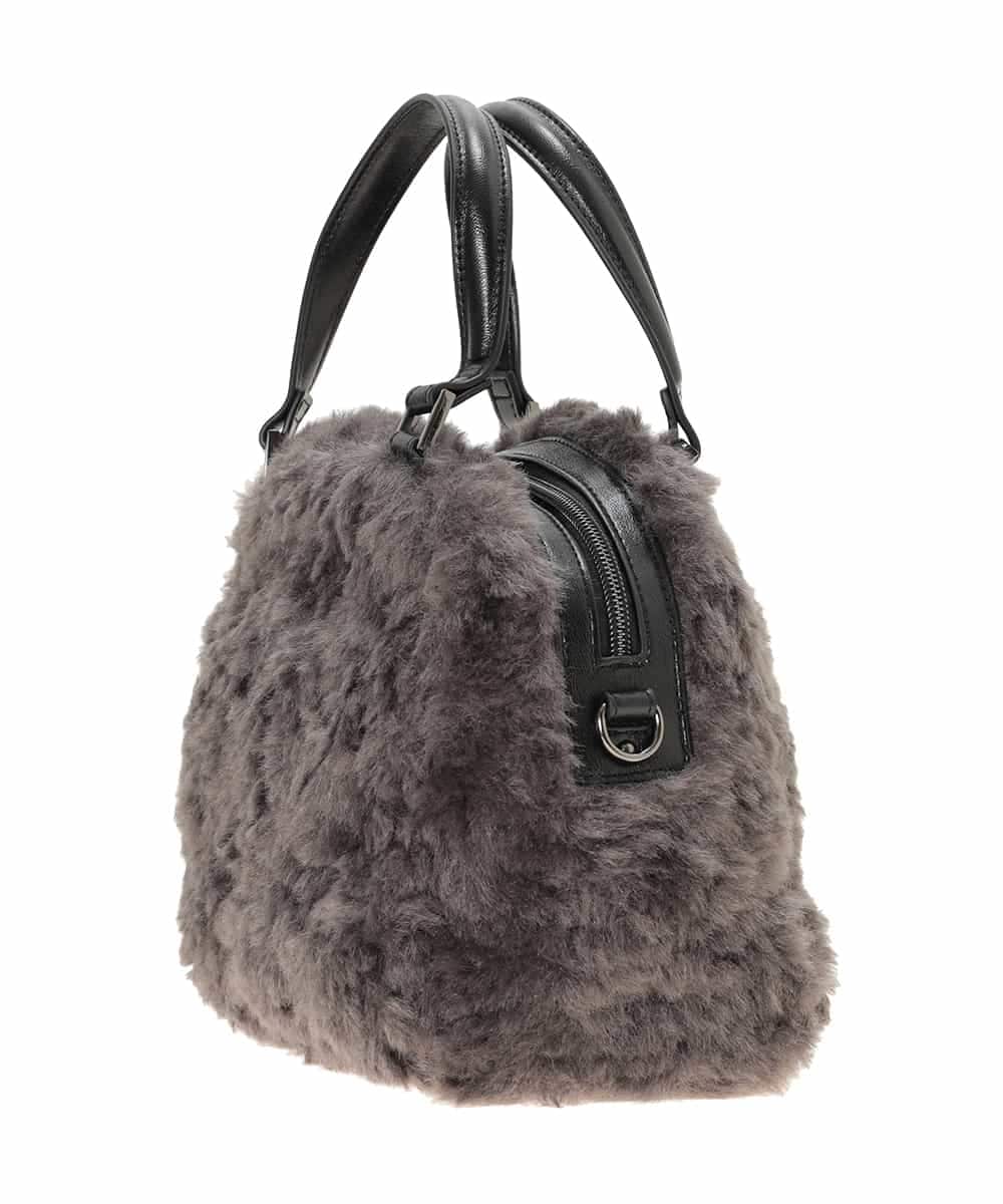 RP5AE10140 HIROKO BIS(ヒロコ ビス) 【2WAY】スクエアボアバッグ ダークグレー