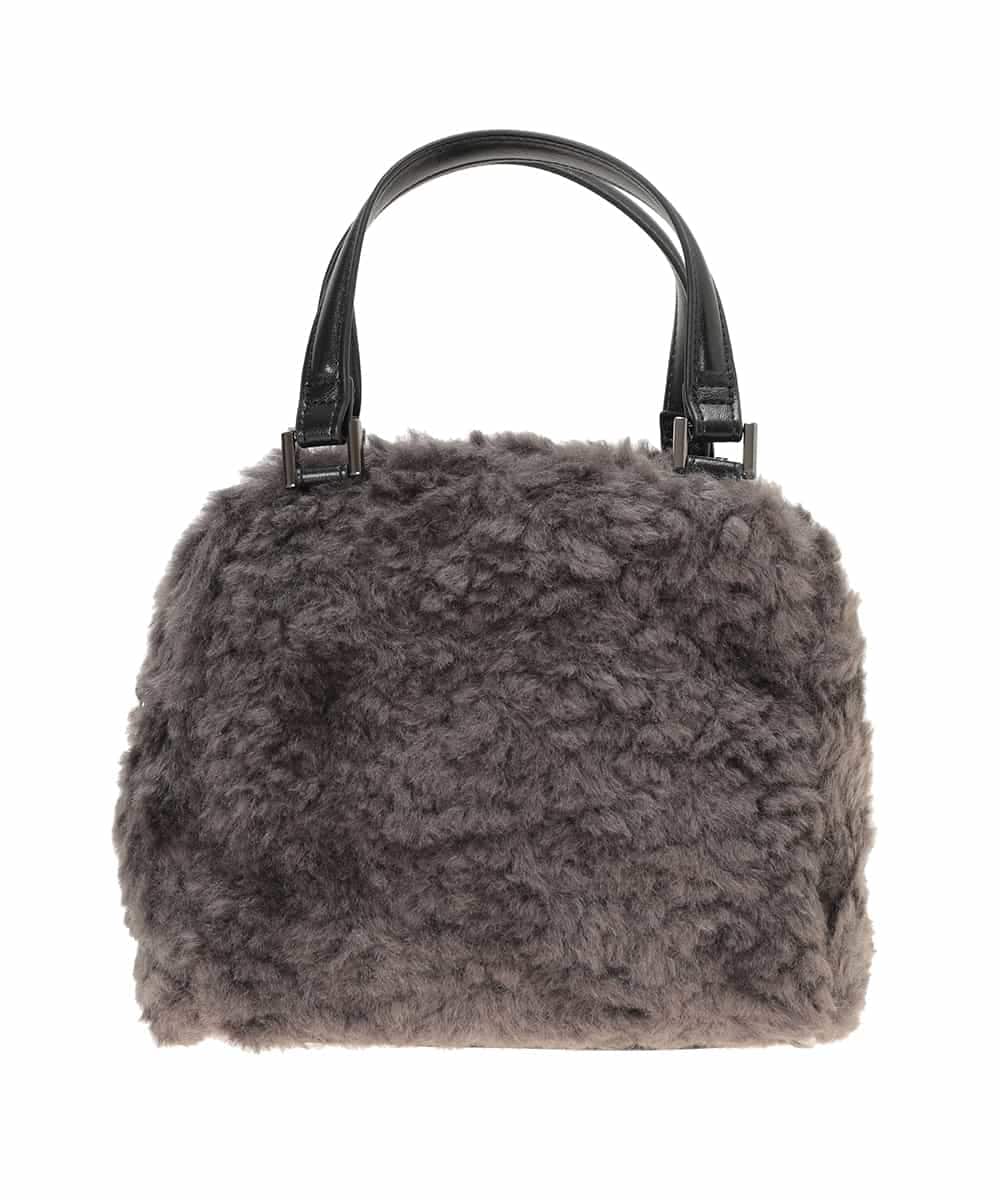 RP5AE10140 HIROKO BIS(ヒロコ ビス) 【2WAY】スクエアボアバッグ ダークグレー