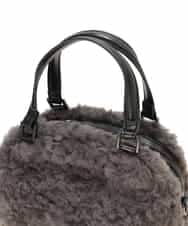 RP5AE10140 HIROKO BIS(ヒロコ ビス) 【2WAY】スクエアボアバッグ ダークグレー