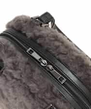 RP5AE10140 HIROKO BIS(ヒロコ ビス) 【2WAY】スクエアボアバッグ ダークグレー