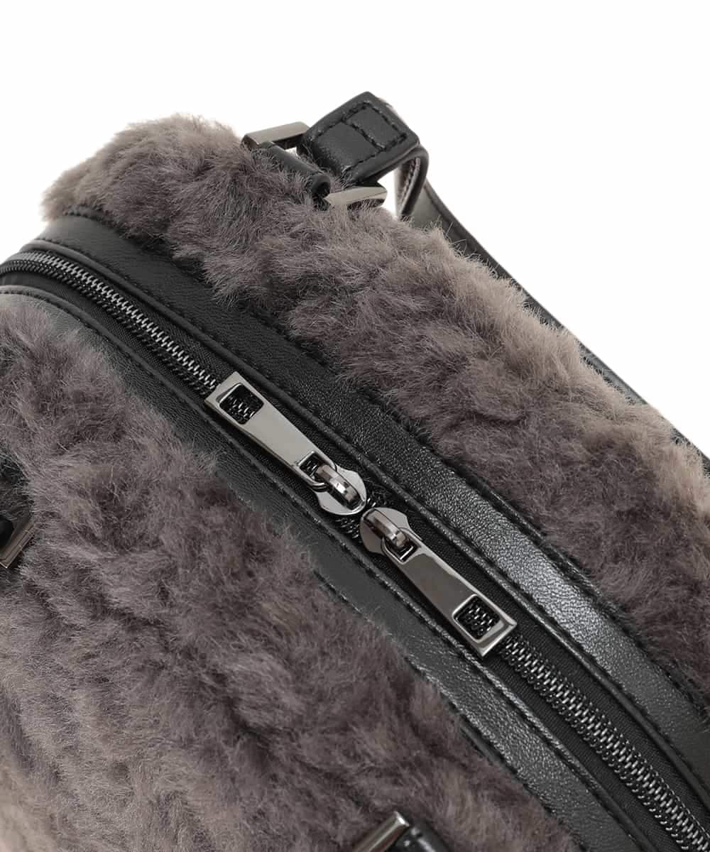 RP5AE10140 HIROKO BIS(ヒロコ ビス) 【2WAY】スクエアボアバッグ ダークグレー