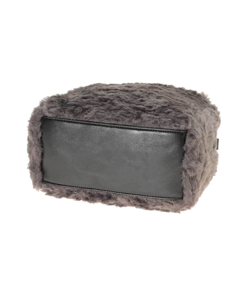 RP5AE10140 HIROKO BIS(ヒロコ ビス) 【2WAY】スクエアボアバッグ ダークグレー