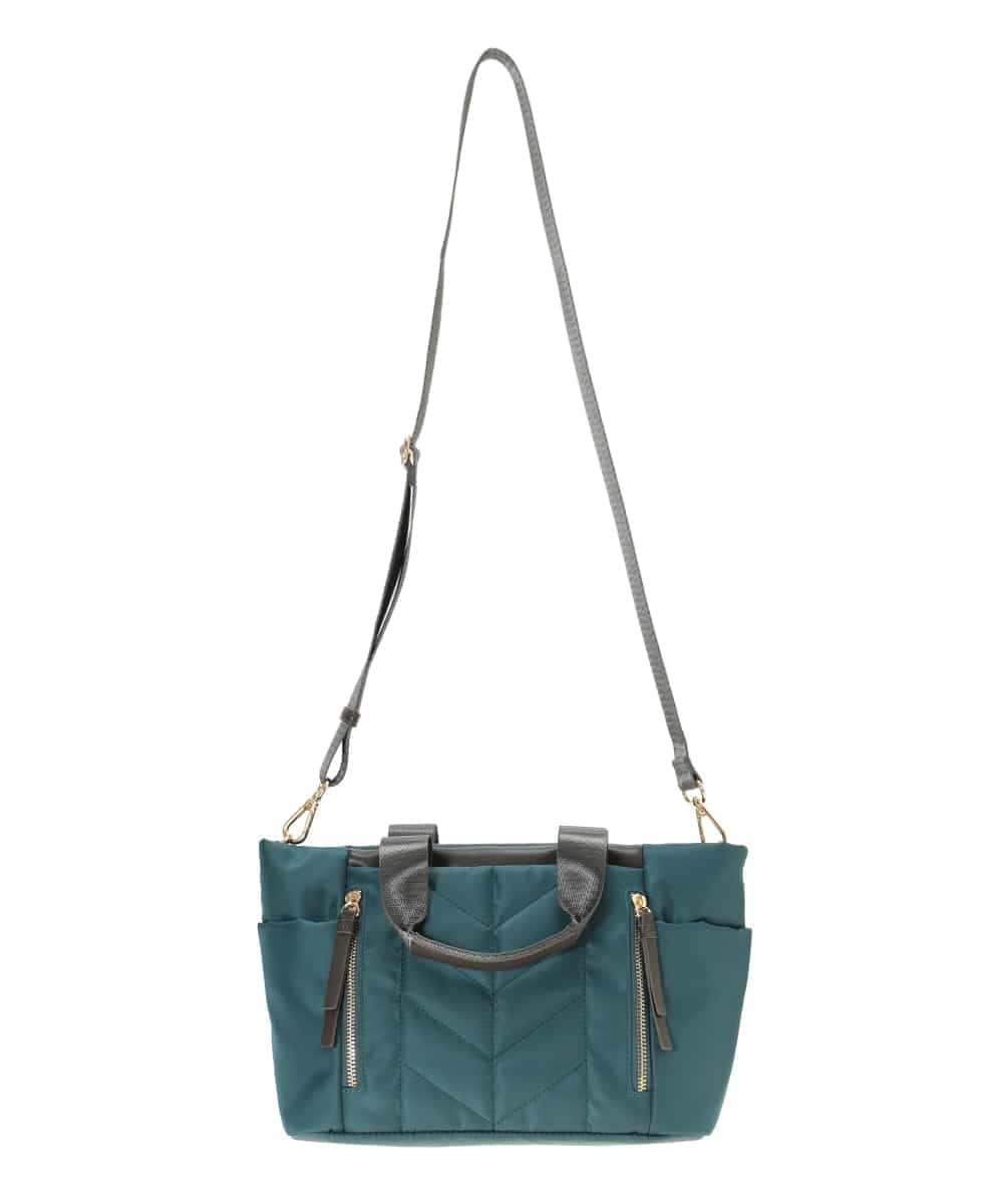 RP5AE12130 HIROKO BIS(ヒロコ ビス) 【2WAY】中綿キルトバッグ グリーン