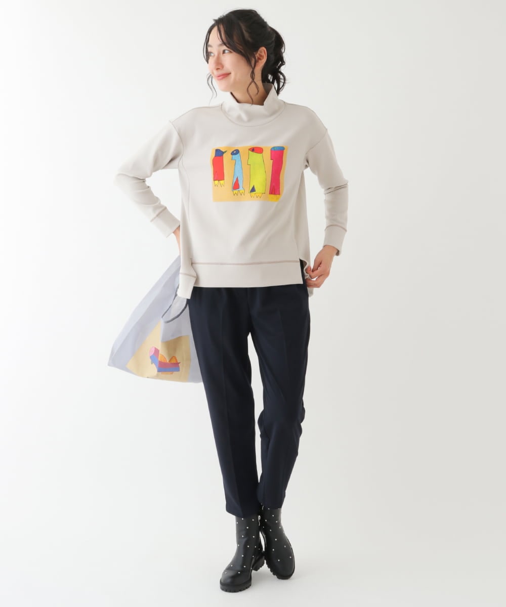 RP5AU20036 HIROKO BIS(ヒロコ ビス) パラリンアートプリントバッグ ネイビー