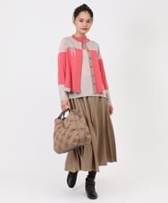 RP5AW10190 HIROKO BIS(ヒロコ ビス) 【2WAY】ドットキルトデザインバッグ ブラック