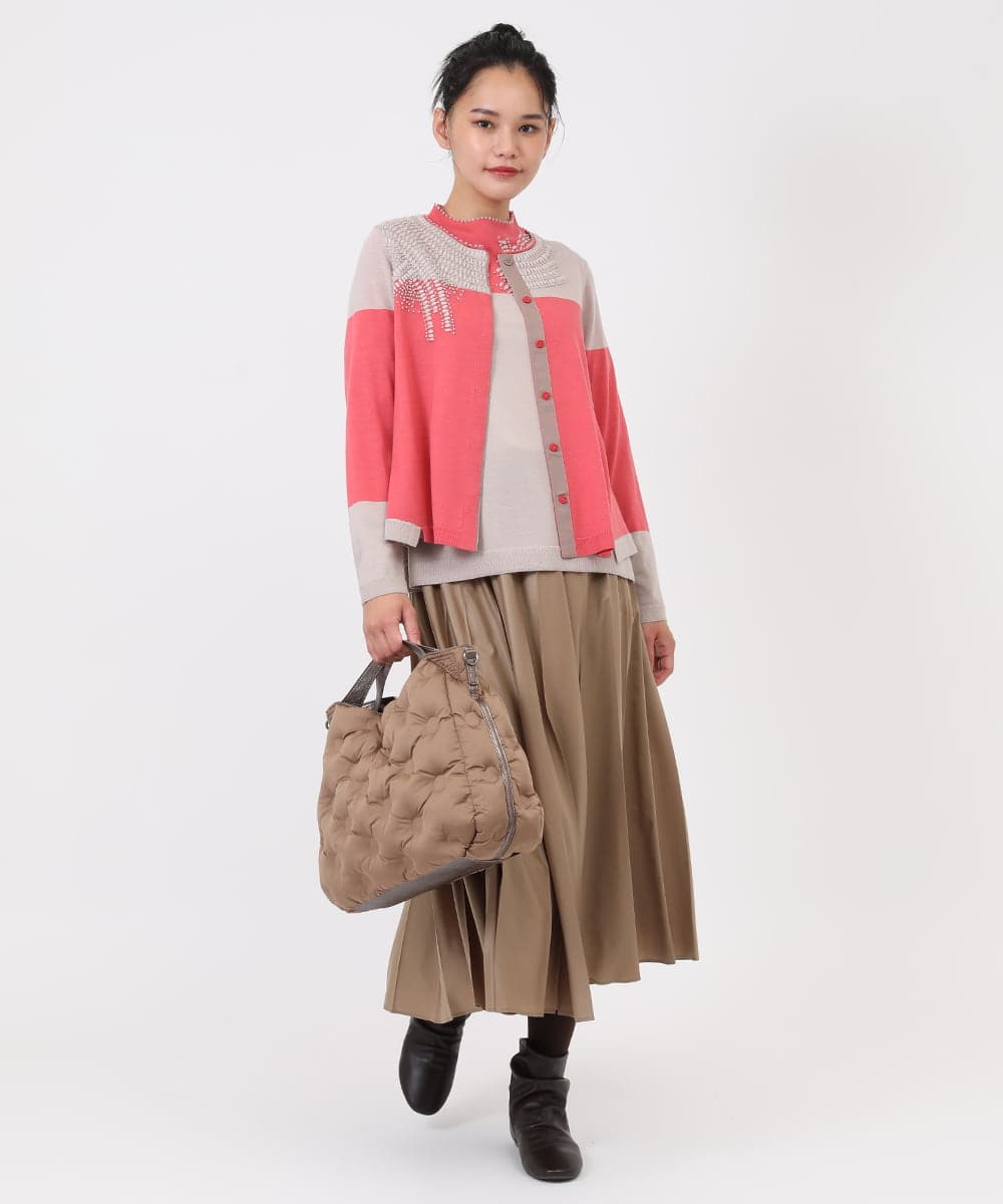 RP5AW10190 HIROKO BIS(ヒロコ ビス) 【2WAY】ドットキルトデザインバッグ ブラック