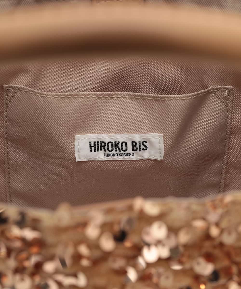 RP5CV08170 HIROKO BIS(ヒロコ ビス) スパンコールバッグ ベージュ