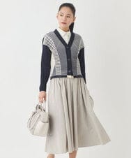 RP5DD09140 HIROKO BIS(ヒロコ ビス) 【2WAY】ハンドル2WAYトートバッグ ライトグレー