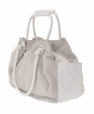 RP5DD09140 HIROKO BIS(ヒロコ ビス) 【2WAY】ハンドル2WAYトートバッグ ライトグレー