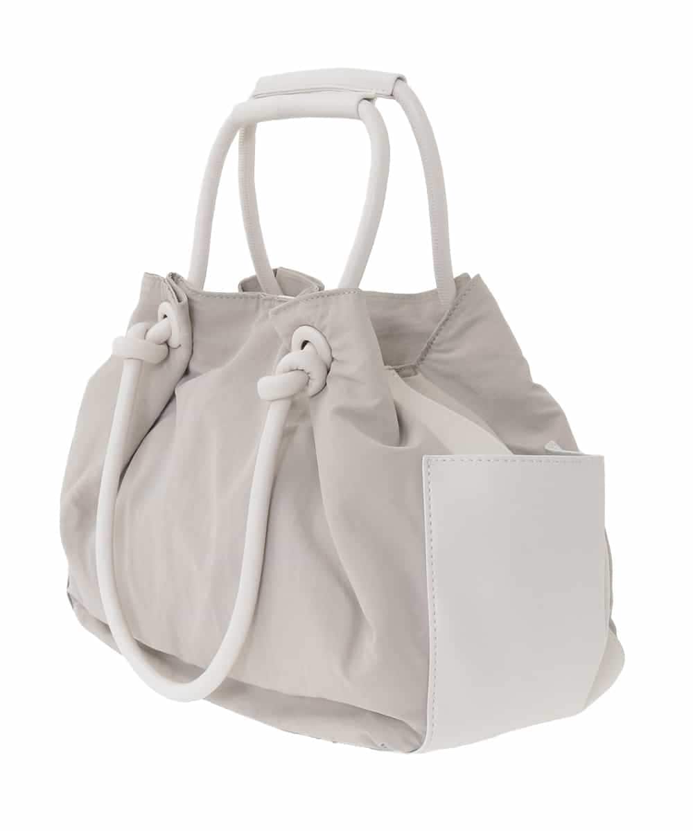 RP5DD09140 HIROKO BIS(ヒロコ ビス) 【2WAY】ハンドル2WAYトートバッグ ライトグレー