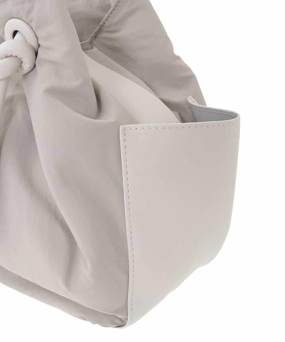 RP5DD09140 HIROKO BIS(ヒロコ ビス) 【2WAY】ハンドル2WAYトートバッグ ライトグレー