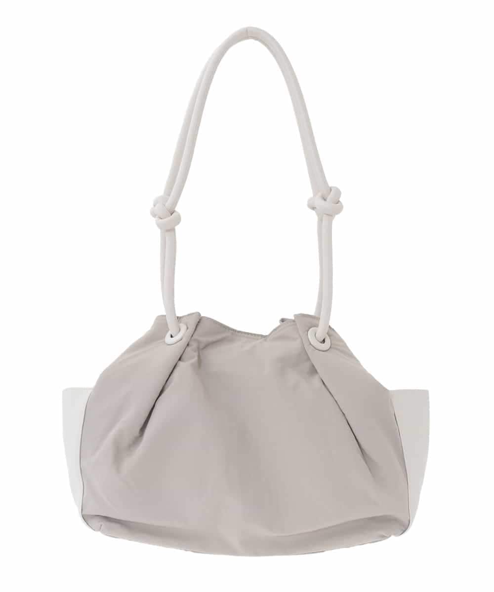 RP5DD09140 HIROKO BIS(ヒロコ ビス) 【2WAY】ハンドル2WAYトートバッグ ライトグレー