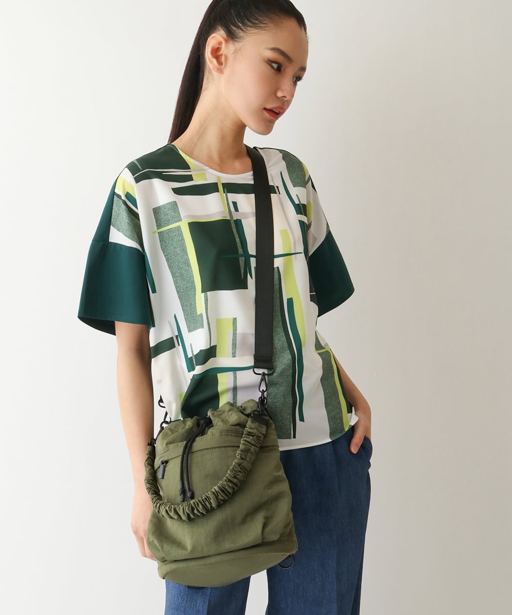RP5FB09140 HIROKO BIS(ヒロコ ビス) ナイロンユーティリティバッグ グリーン