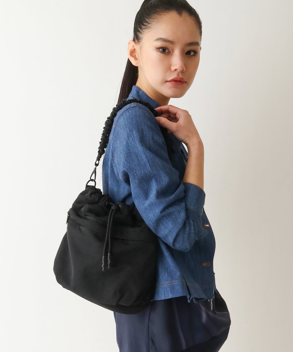 RP5FB09140 HIROKO BIS(ヒロコ ビス) ナイロンユーティリティバッグ ブラック