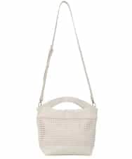 RP5FD09130 HIROKO BIS(ヒロコ ビス) 【2WAY】カットワーク2WAYバッグ アイボリー