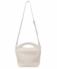 RP5FD09130 HIROKO BIS(ヒロコ ビス) 【2WAY】カットワーク2WAYバッグ アイボリー