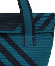 RP5FD10090 HIROKO BIS(ヒロコ ビス) ランダムストライプニットバッグ ブルー