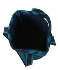 RP5FD10090 HIROKO BIS(ヒロコ ビス) ランダムストライプニットバッグ ブルー