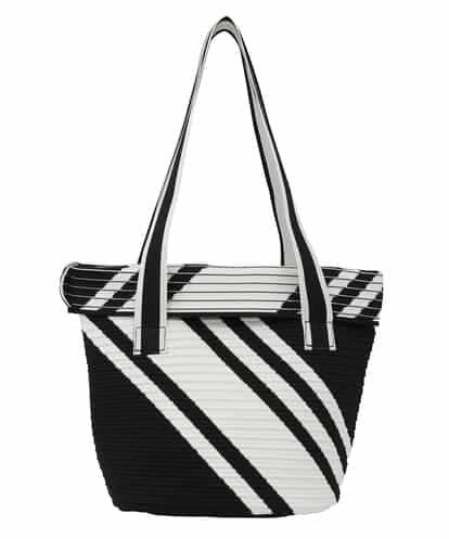 RP5FD10090 HIROKO BIS ランダムストライプニットバッグ