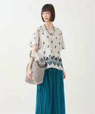 RP5GA07140 HIROKO BIS(ヒロコ ビス) 【2WAY】ラメブレードバッグ ベージュ