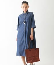 RP5JB06100 HIROKO BIS(ヒロコ ビス) ジオメトリックニットバッグ ブラウン