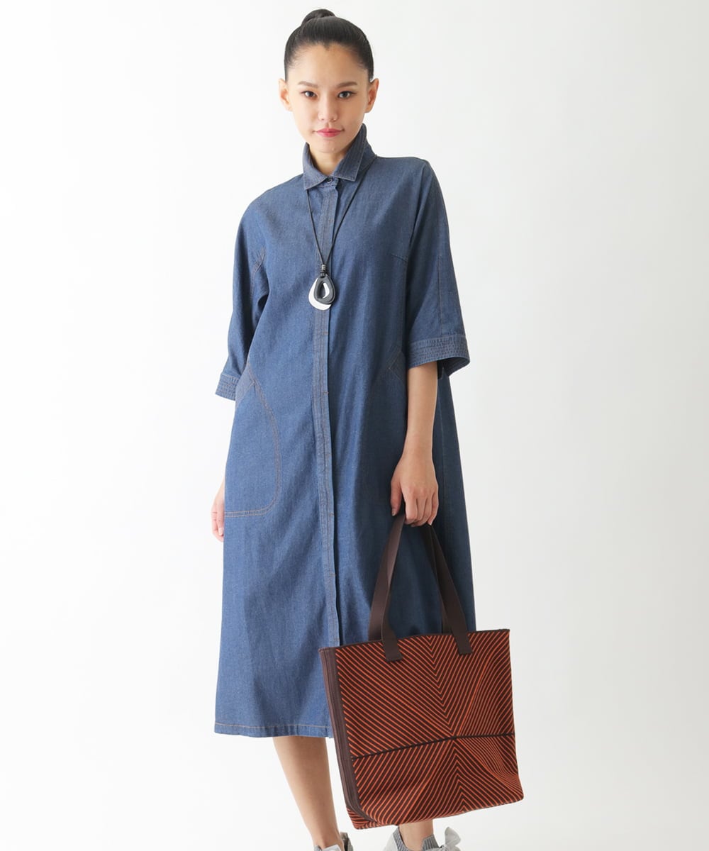 RP5JB06100 HIROKO BIS(ヒロコ ビス) ジオメトリックニットバッグ ブラウン