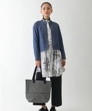 RP5JB06100 HIROKO BIS(ヒロコ ビス) ジオメトリックニットバッグ ブラウン