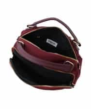RP5LE15150 HIROKO BIS(ヒロコ ビス) ファスナーディテールバッグ レッド