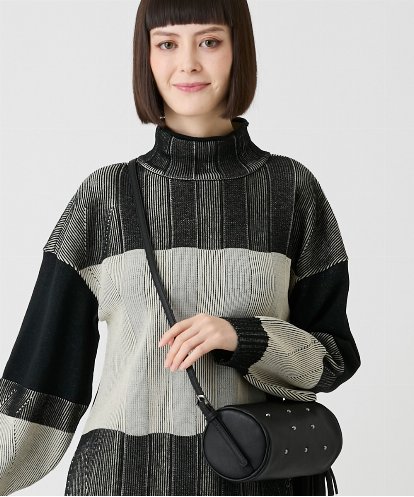 RP5LE16130 HIROKO BIS 【2WAY】スタッズドラムボストンバッグ