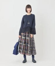 RP6AD11180 HIROKO BIS(ヒロコ ビス) スタッズテープニットブーツ グレー