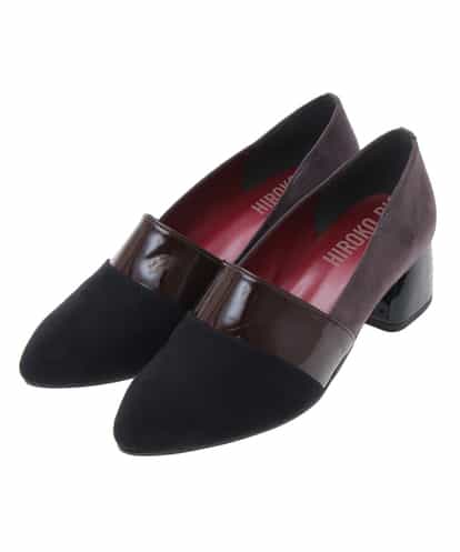 RP6AK01160 HIROKO BIS 【WEB限定/日本製】スエードエナメルパンプス