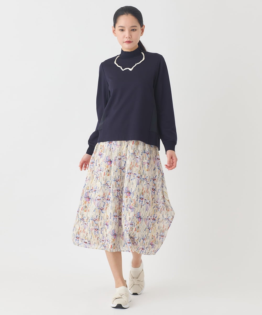 RP6DD13190 HIROKO BIS(ヒロコ ビス) ノットデザインニットスニーカー アイボリー