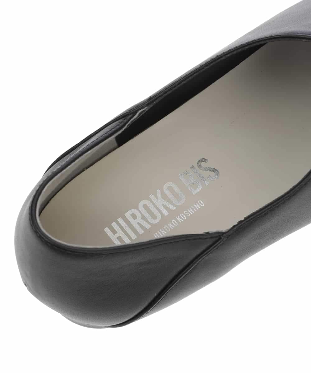 RP6DS09190 HIROKO BIS(ヒロコ ビス) スリットフラットシューズ ブラック