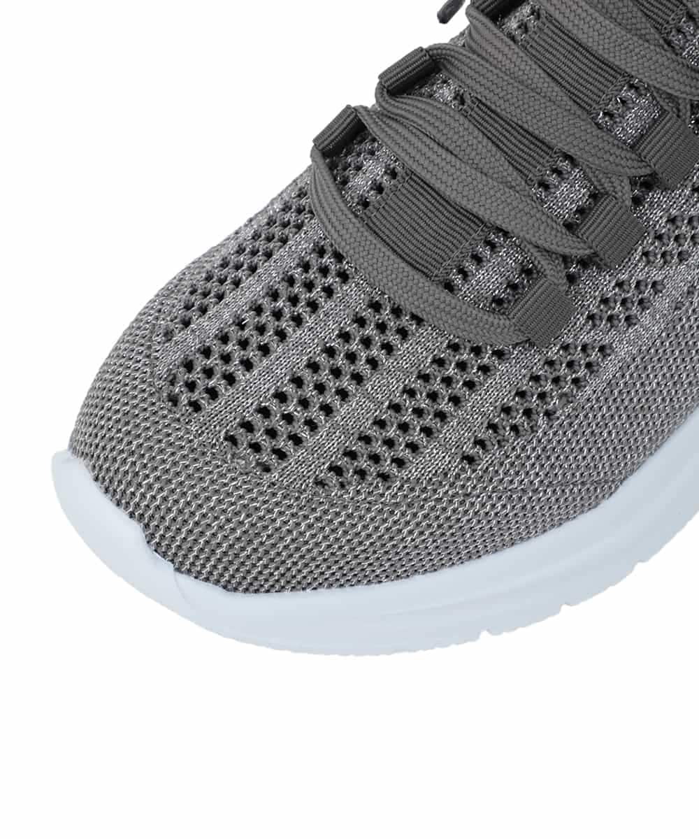 RP6FD11190 HIROKO BIS(ヒロコ ビス) メッシュニットスニーカー シルバー