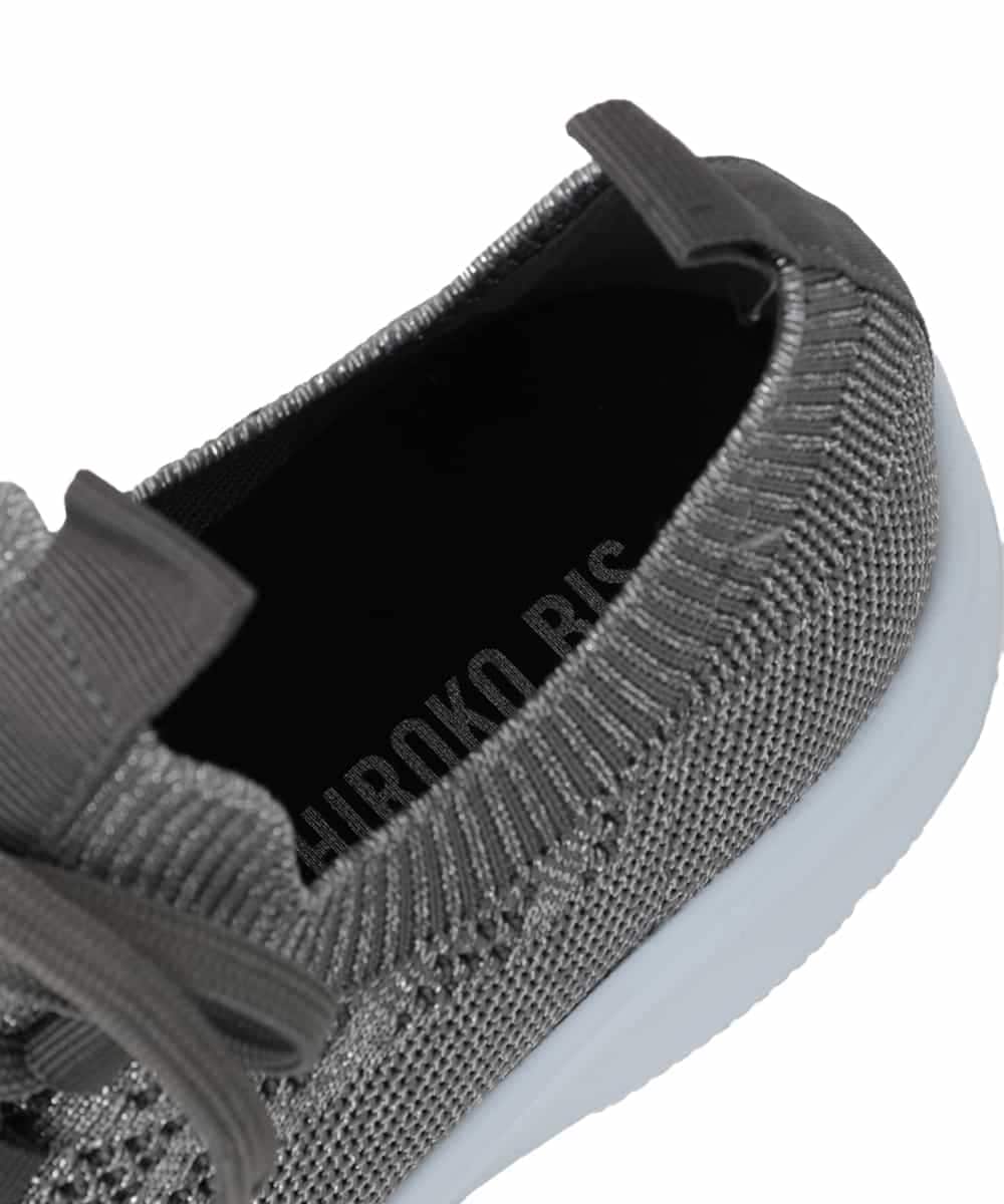 RP6FD11190 HIROKO BIS(ヒロコ ビス) メッシュニットスニーカー シルバー