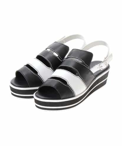 RP6GH25230 HIROKO BIS ホワイトライン レザーサンダル