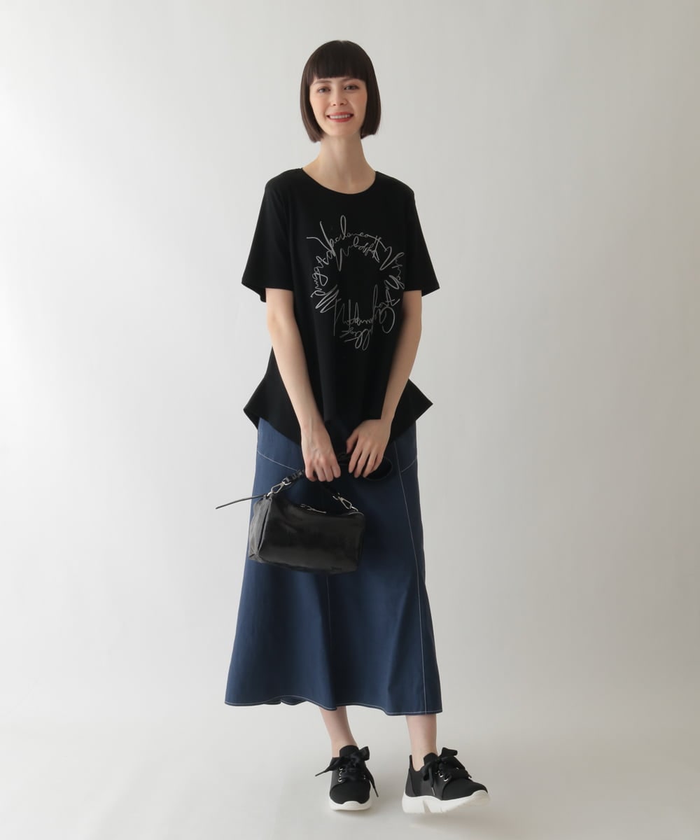 RP6JB09180 HIROKO BIS(ヒロコ ビス) 【靴紐2WAY / WEB限定カラー:アイボリー】レースアップニットスニーカー アイボリー