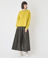 RP6JB09180 HIROKO BIS(ヒロコ ビス) 【靴紐2WAY / WEB限定カラー:アイボリー】レースアップニットスニーカー アイボリー