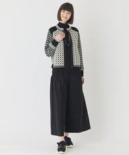 RP6JB09180 HIROKO BIS(ヒロコ ビス) 【靴紐2WAY / WEB限定カラー:アイボリー】レースアップニットスニーカー アイボリー