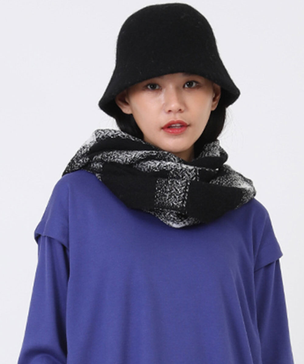 RP7AW01090 HIROKO BIS(ヒロコ ビス) ファーバケットハット ブラック