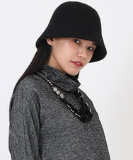 RP7AW01090 HIROKO BIS(ヒロコ ビス) ファーバケットハット ブラック