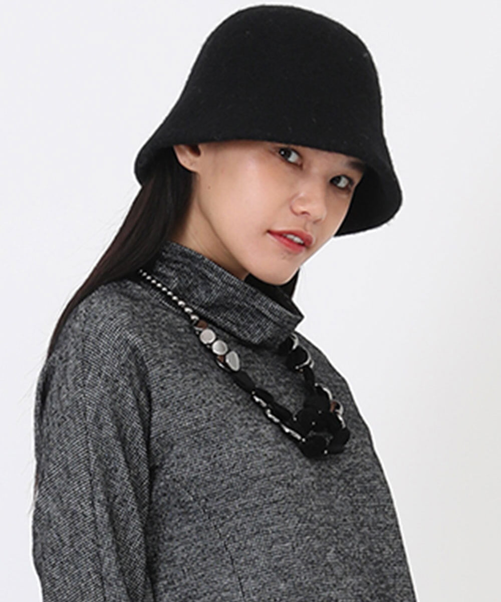 RP7AW01090 HIROKO BIS(ヒロコ ビス) ファーバケットハット ブラック
