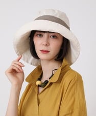 RP7GW01090 HIROKO BIS(ヒロコ ビス) リボンハット /洗える ベージュ