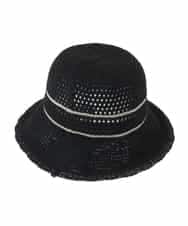 RP7HA01090 HIROKO BIS(ヒロコ ビス) メッシュブレードバケットハット ブラック