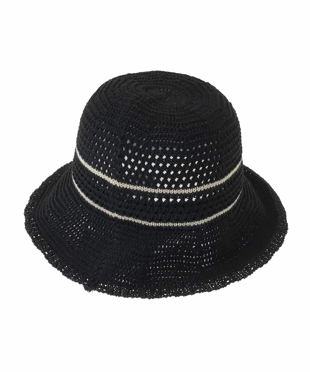 RP7HA01090 HIROKO BIS(ヒロコ ビス) メッシュブレードバケットハット ブラック