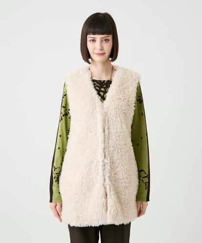 RPYAG11180 HIROKO BIS カーリーシープファーロングジレ