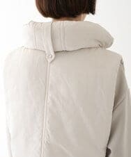 RPYAW10210 HIROKO BIS(ヒロコ ビス) ジップアップコンパクトベスト /洗濯機で洗える アイボリー