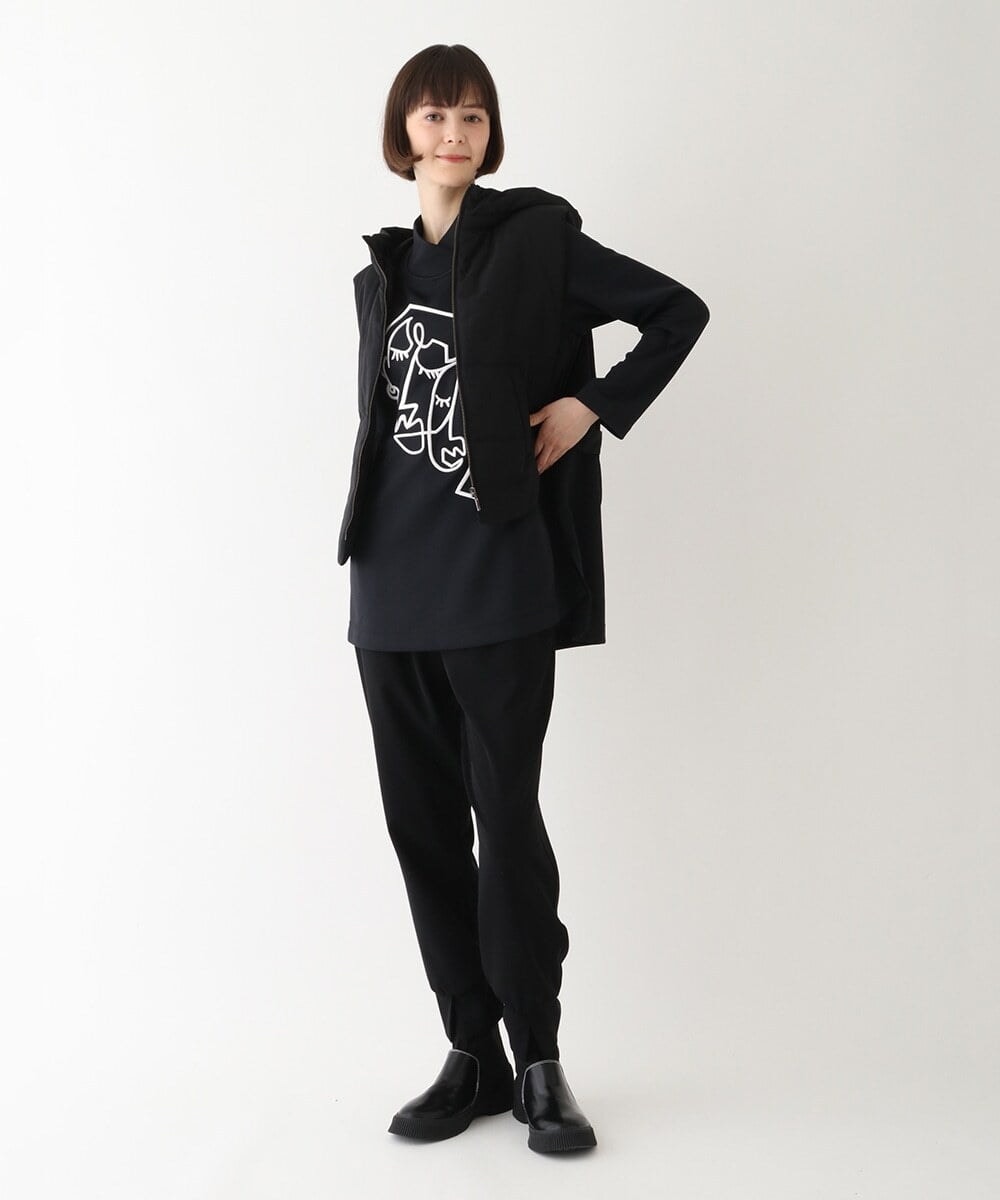 RPYAW10210 HIROKO BIS(ヒロコ ビス) ジップアップコンパクトベスト /洗濯機で洗える アイボリー